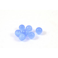 Cat eye's bead blue 6mm 